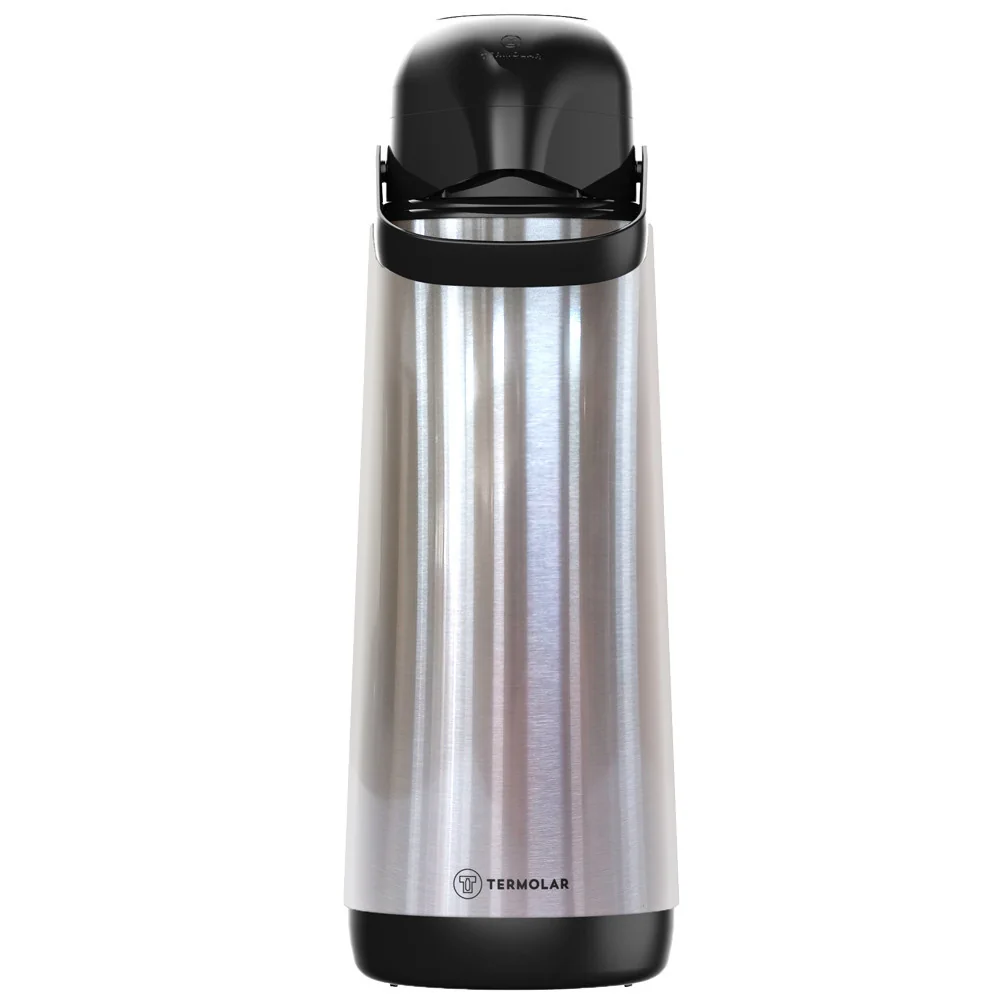Garrafa Térmica Inox Cinza 1.8L Café Chá Quente Frio Termolar