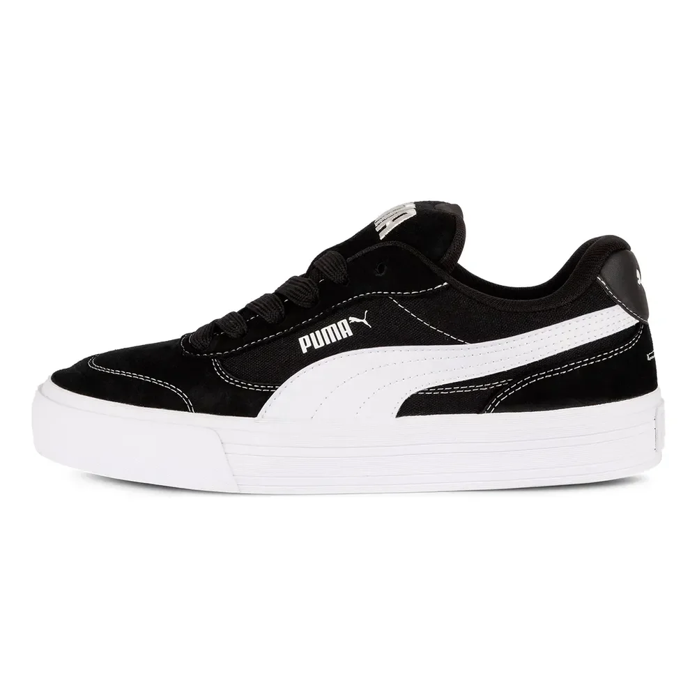 Tênis Puma Park Vulc Masculino Casual Confortável Preto/branco Liso 39