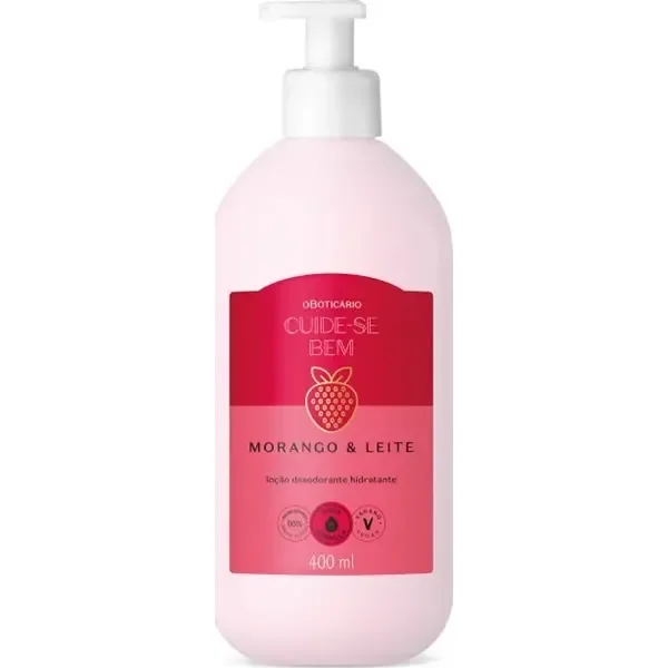 🛍️Hidratante Cuide-se Bem Morango E Leite 400ml O Boticário