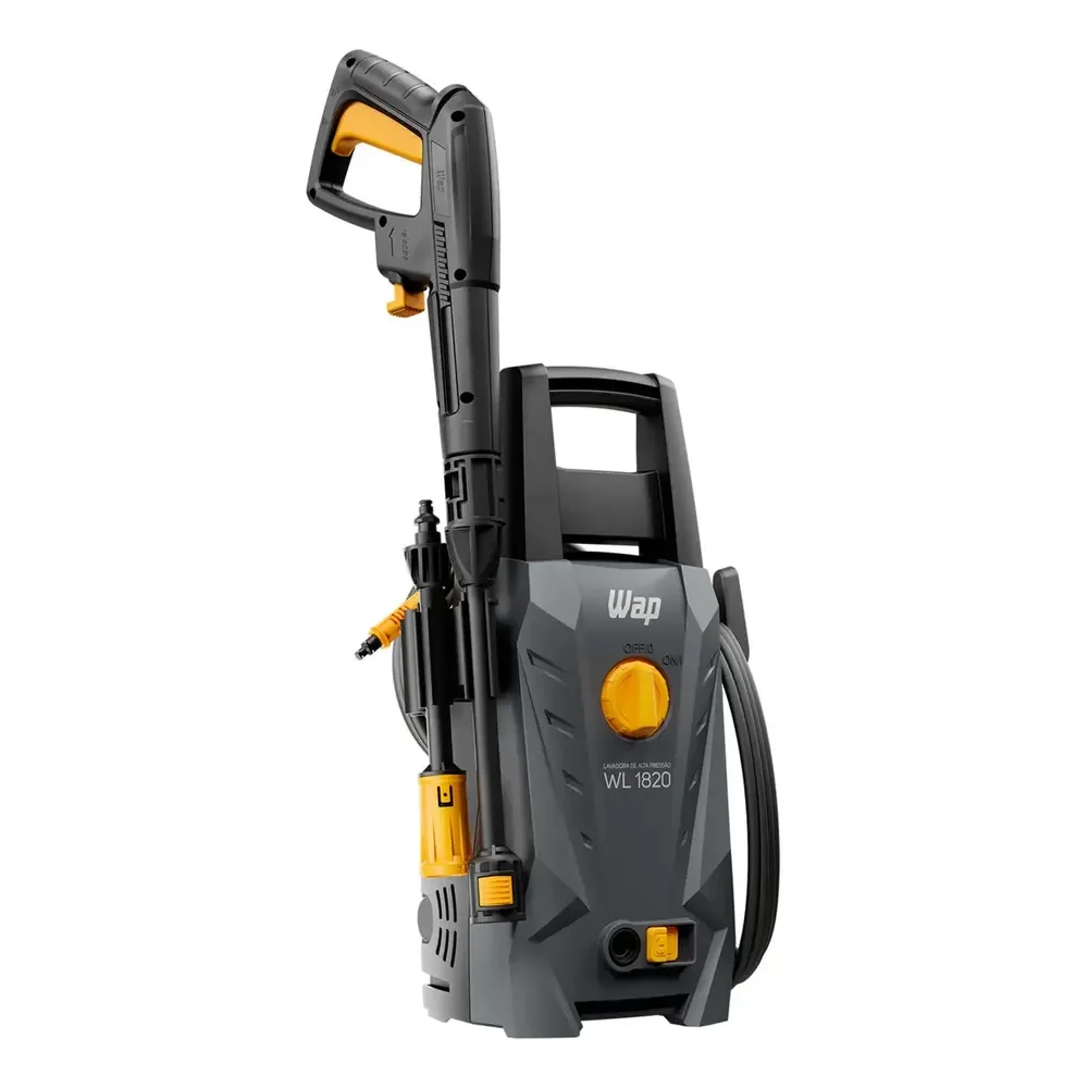 Lavadora De Alta Pressão Wap Wl 1820 1400w Com Stop Total, Jato Leque E Concentrado Cinza 127v 60 Hz