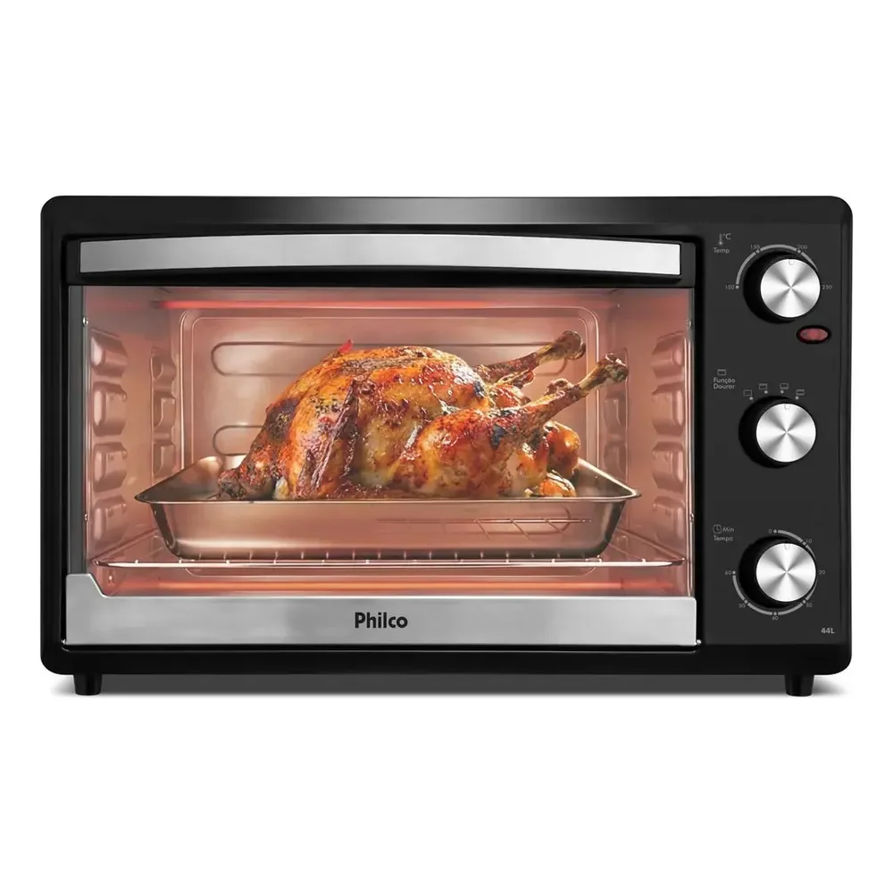Forno Elétrico Philco 44l Preto Dupla Resistência Pfe44p 127v