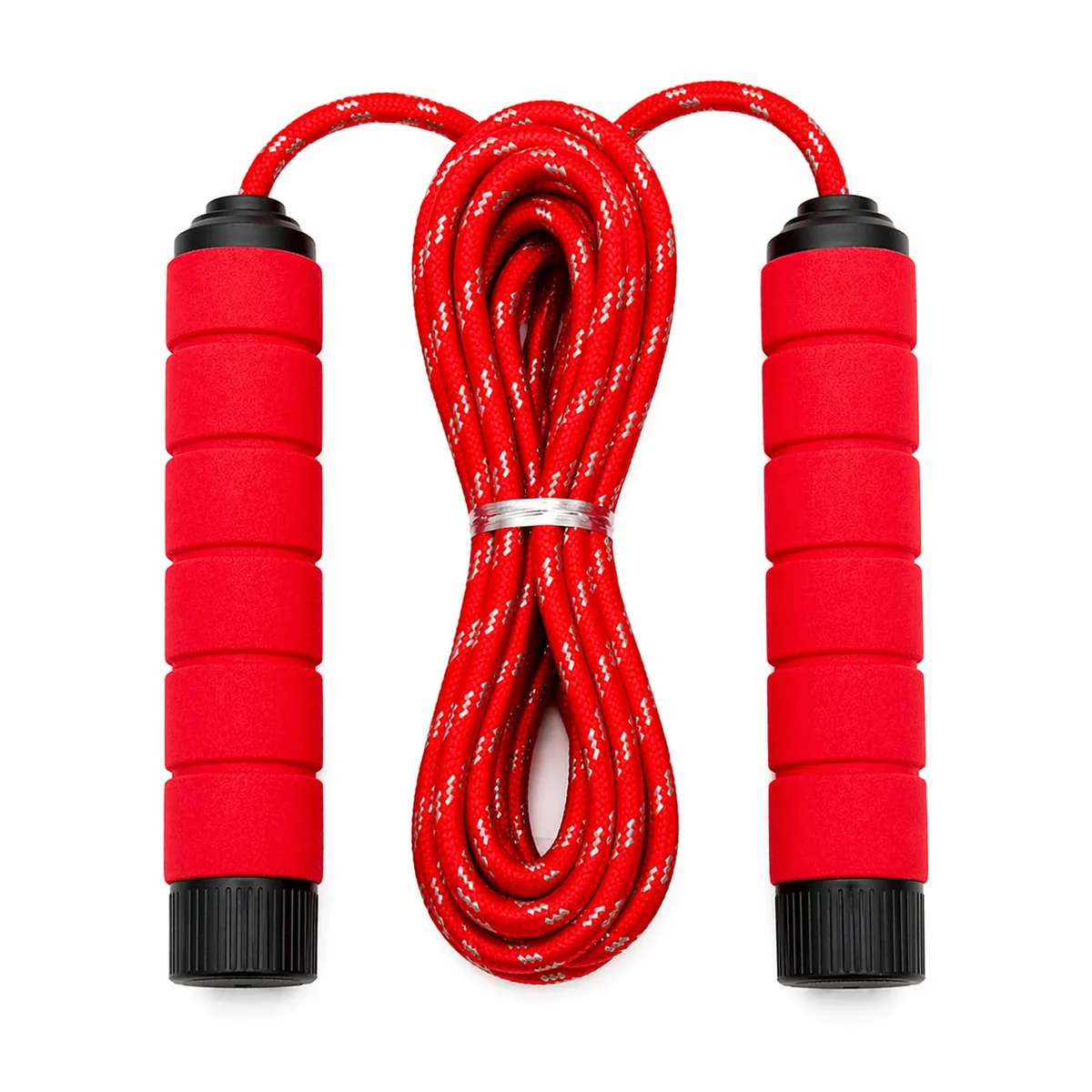 Corda de Pular Profissional para Exercícios – Ajustável, Pegadores Antiderrapantes, Ideal para Treino, Crossfit, Academia e Queima de Calorias. Sortidas Azul/Vermelha.