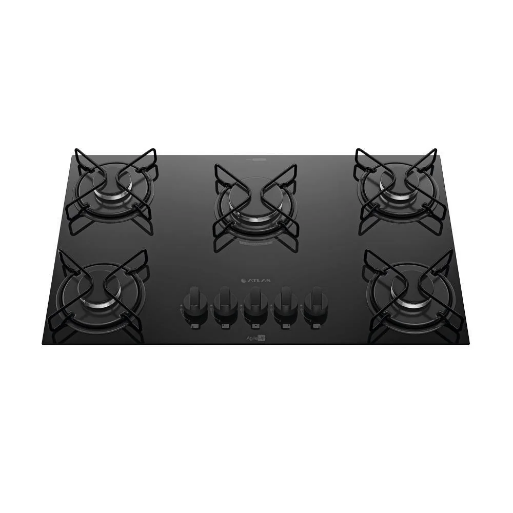 Cooktop 5 Bocas Mesa De Vidro Atlas Agile Up  Bivolt