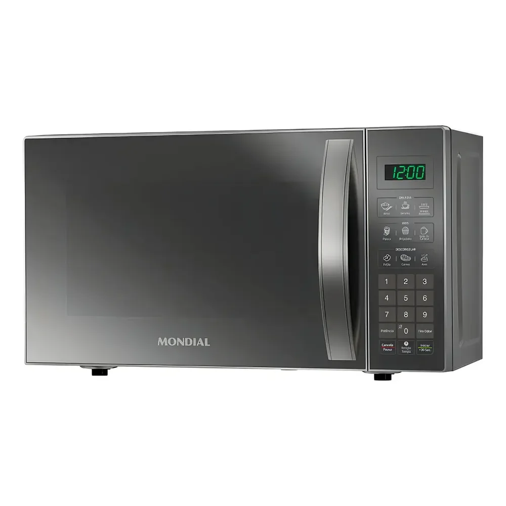 Micro-ondas Mondial 21l 1200w Mo-01-21-e Espelhado 127v