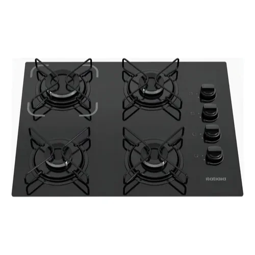 Cooktop Itatiaia Essencial 4 Bocas Preto – Bivolt 127V/220V com Acendimento Automático