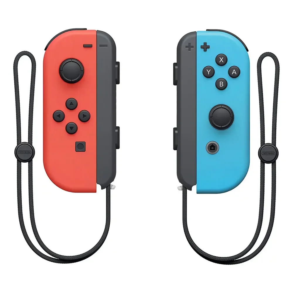 Controle Sem Fio Nintendo Switch Joy-con Led Rgb Vermelho/azul Bluetooth Vermelho-neón/azul-neón