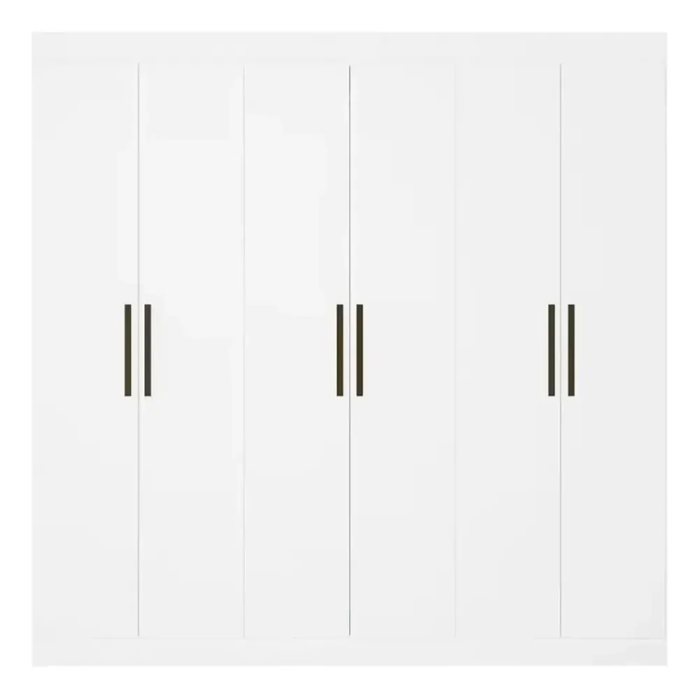 Guarda-roupa Casal Bartira Ville Com 6 Portas E 2 Gavetas Cor Branco