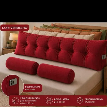 kit almofada cabiceira Aione Decor king
