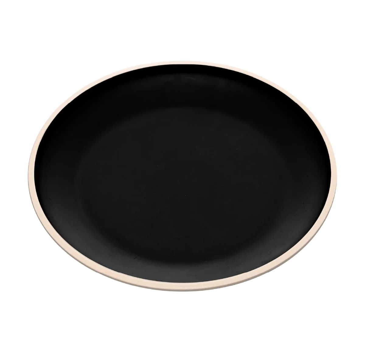 WOLFF - Prato Raso de Melamina Class Preto 27cm
