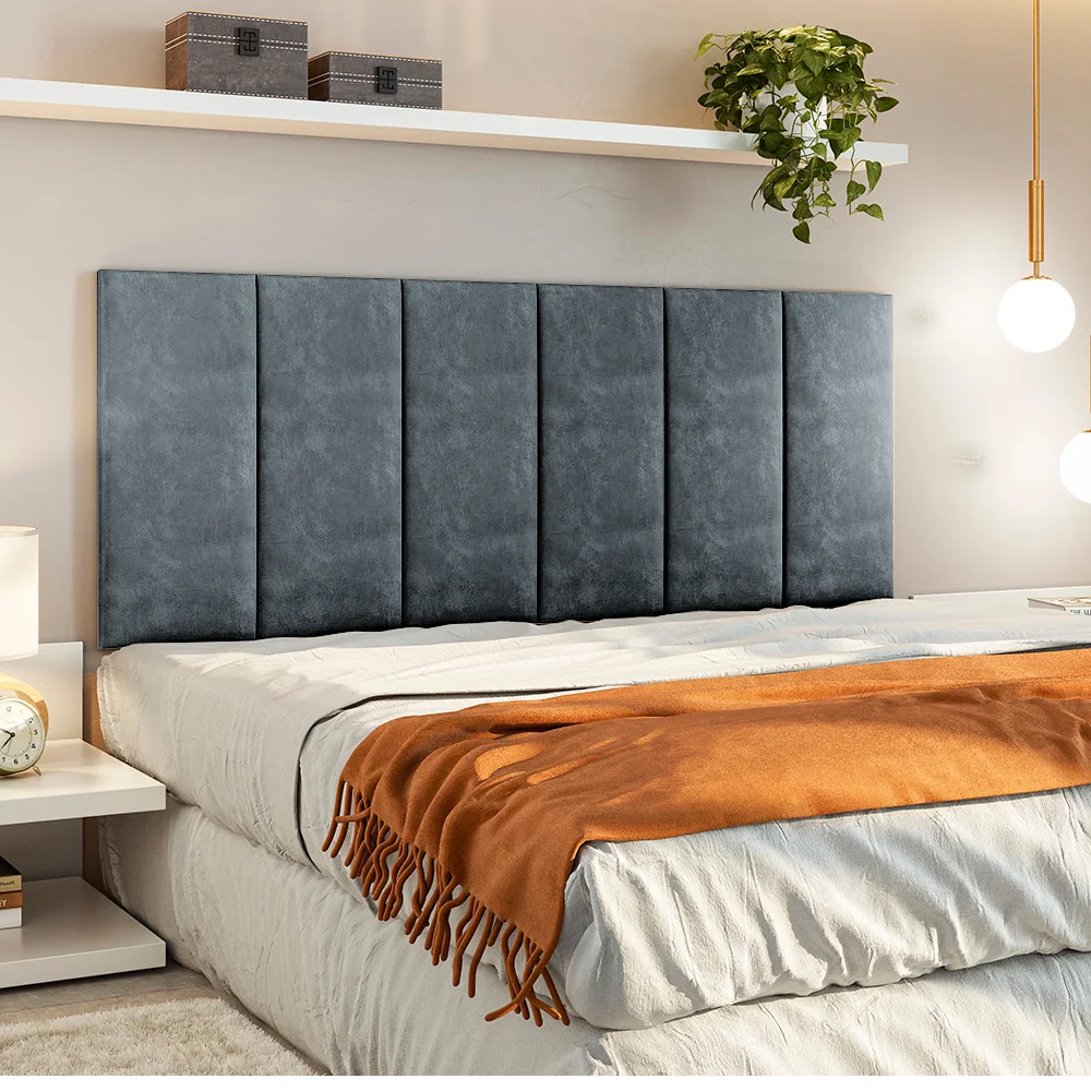 Kit  Cabeceira de Cama Box Casal King Modular Decorativa  - Envio Imediato