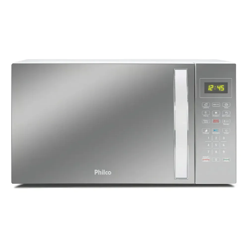 Micro-ondas 33l Philco Espelhado/branco 1400w 220v Pmo38e