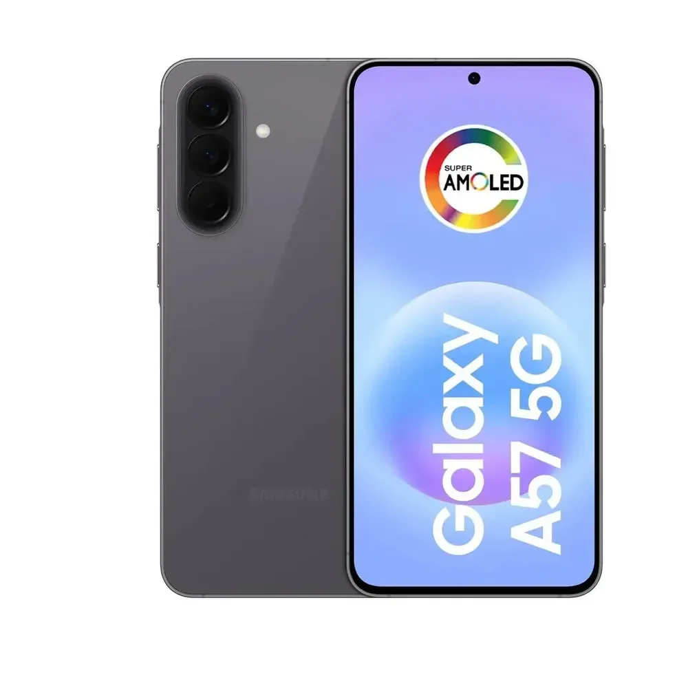 Celular Samsung Galaxy A57 5G 128GB, 8GB RAM, Câmera 50MP, IP68, Super AMOLED 6.7", Recursos AI -Cinza