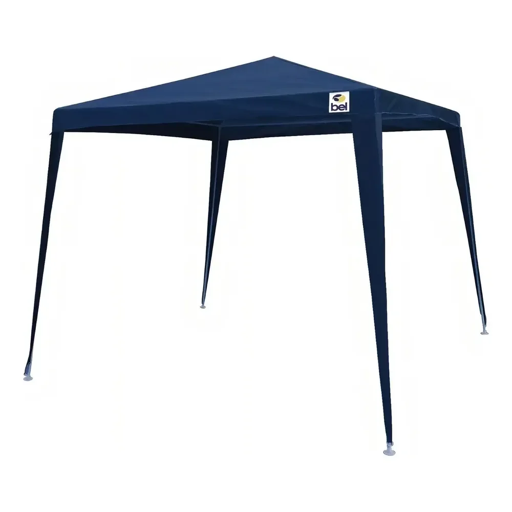 Tenda Gazebo Azul Polietileno 3x3 Metros Desmontável Belfix