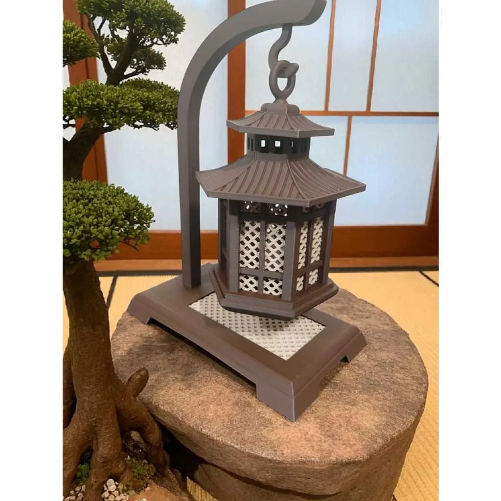 LUMINARIA ORIENTAL SUSPENSA COM BASE E VELA LED