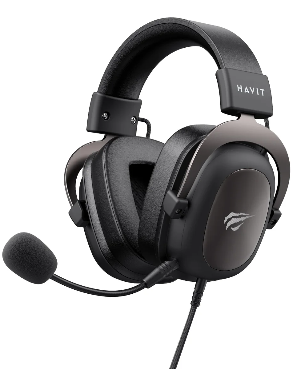 Havit Headphone Fone de Ouvido H2002d, Gamer, com Microfone, Falante 53mm, Plug 3, 5mm: compatível com XBOX ONE e PS4, HAVIT, HV-H2002d