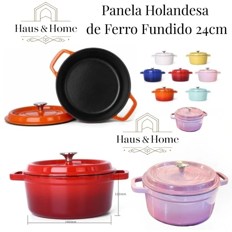 Panela de Ferro com Revestimento Cerâmico Antiaderente Alta Durabilidade e Resistência