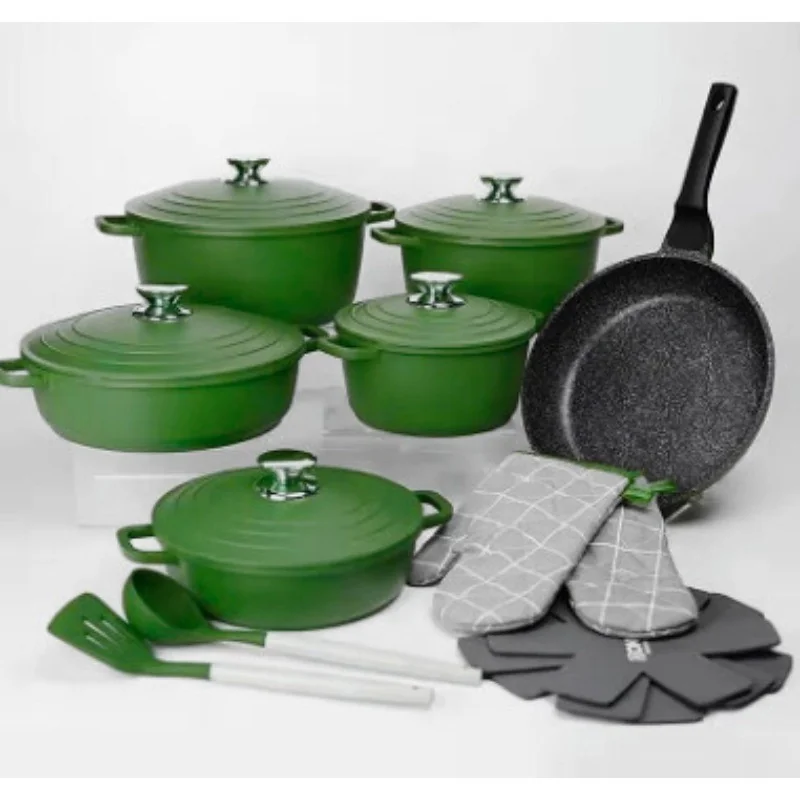 Jogo De Panela Antiaderente Com Indução 11 Peças Kit De Panela Para Cozinha Com Acessórios