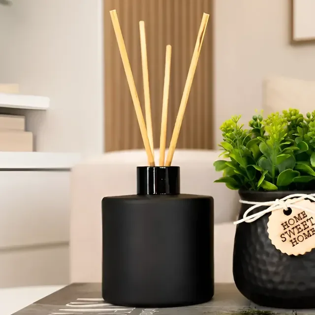 Decoração Sala Livro Fake + Vaso Preto + Difusor De Vidro