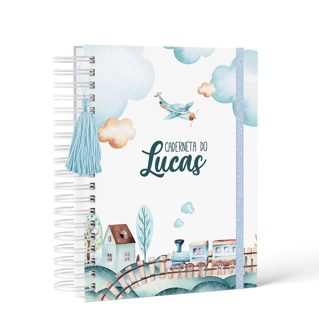 Caderneta de Saúde/Vacina - Menino - Capa Dura - Personalizada - Vários Temas