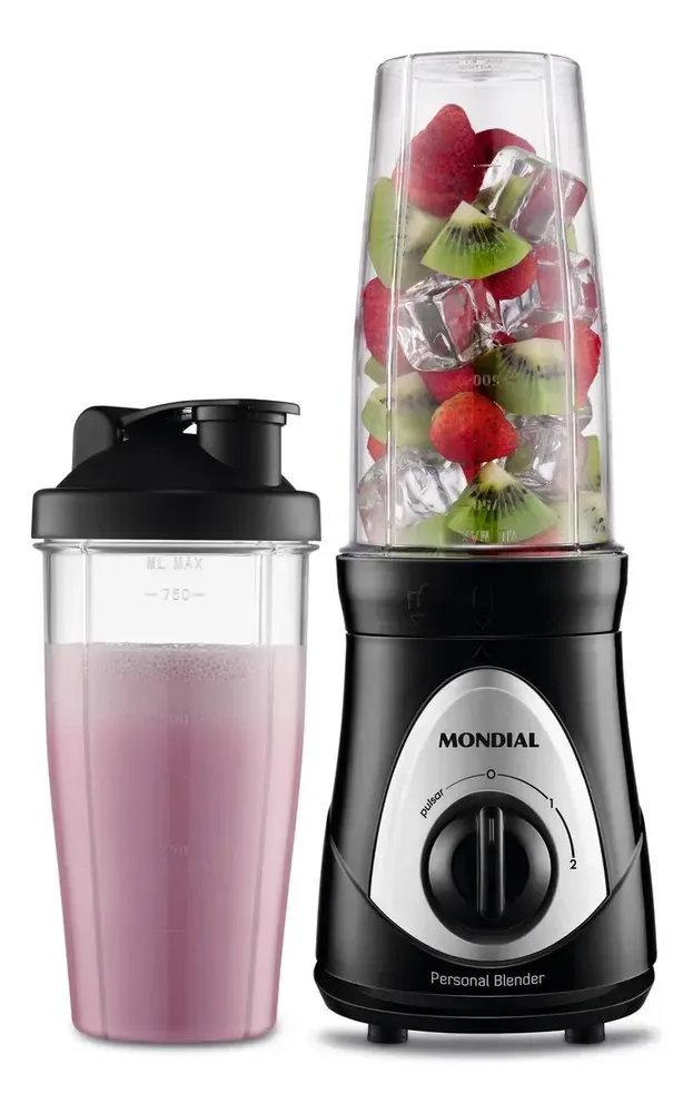 Personal Blender, Mondial Preto/prata 300W DG-01