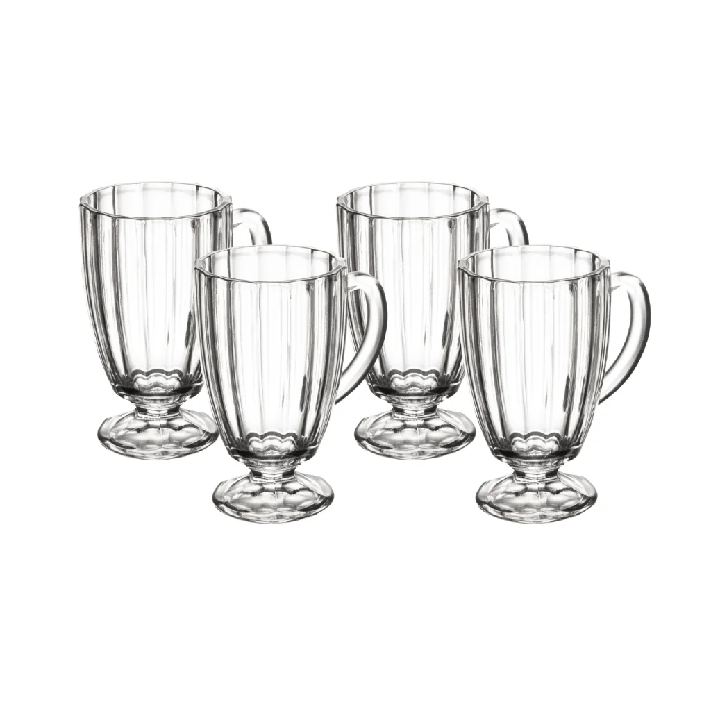 Kit 4 Taças para Cappuccino Wolff Classic de Vidro 160ml
