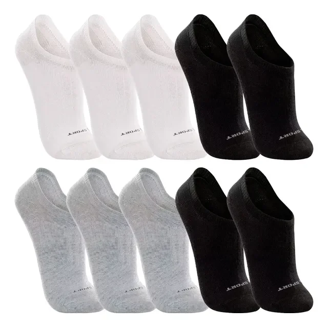 Kit 10 Pares Meias Lupo Sapatilha Soquete Invisível Original