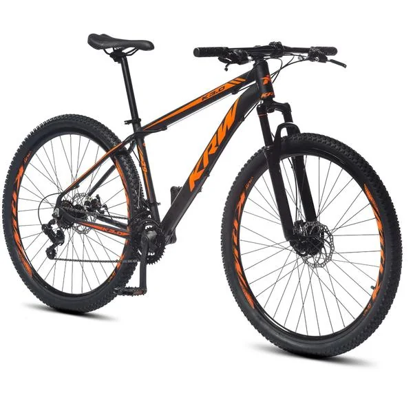 Bicicleta Aro 29 KRW Alumínio 24 Vel Freio a Disco X32