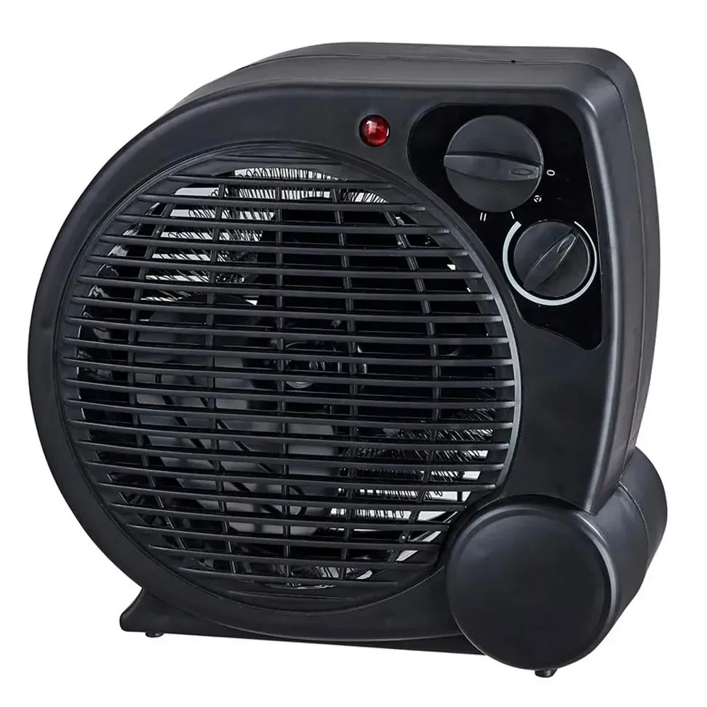 🛍️Aquecedor Elétrico 110v Portátil A Ar Ventilador Quente Preto Aq04 - Mimo Style