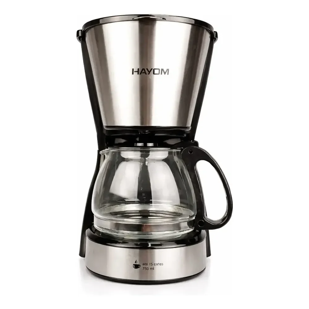 Cafeteira Elétrica Hayom Duohomepro De Inox E Vidro 750 Ml