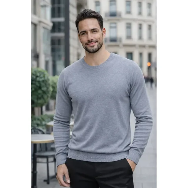 Suéter Masculino Decote Redondo