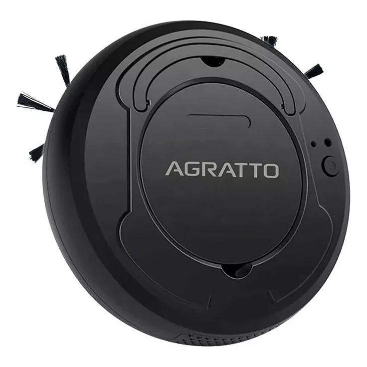 Aspirador De Pó 3 Em 1 Robô Praticci - Agratto Preto Bivolt