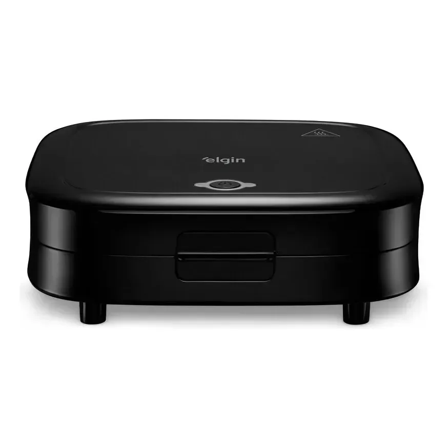 Sanduicheira Duo Time 800w Antiaderente Preta Elgin Preto 127v