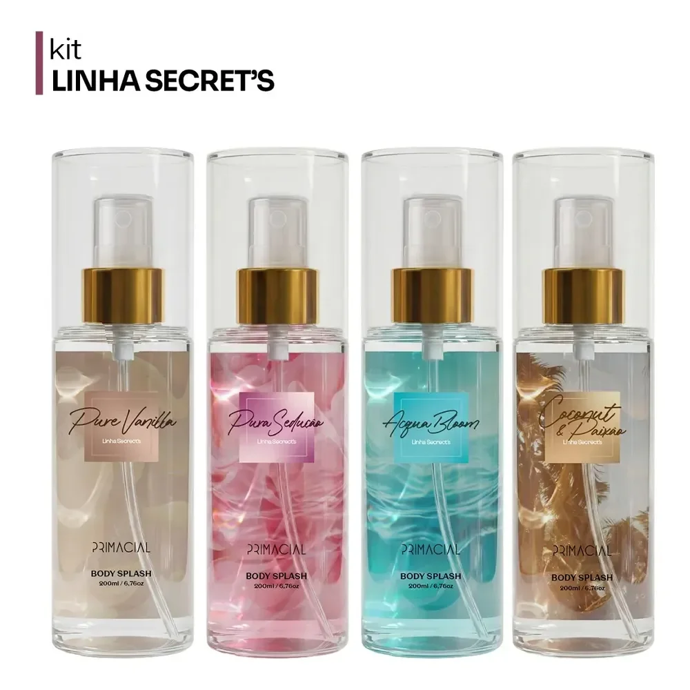 Body Splash Feminino Linha Secrets By Primacial