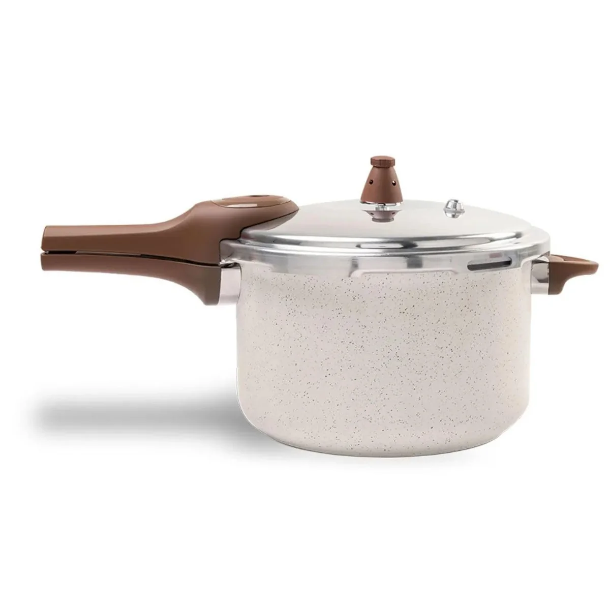 Panela de Pressão Pressure 6,8L Ceramic Life Antiaderente com Fundo de Indução Brinox - Vanilla