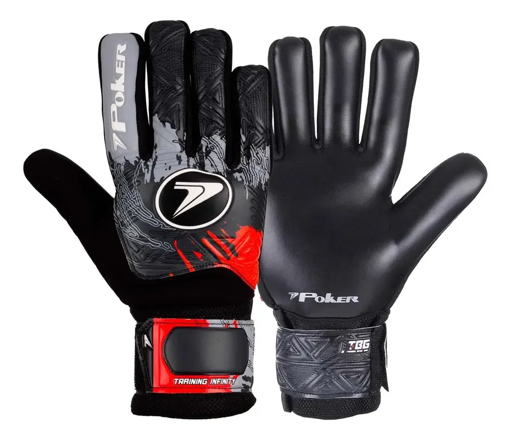 Luva Futebol De Campo Training Infinity 01130 Cor Chumbo Tamanho 10