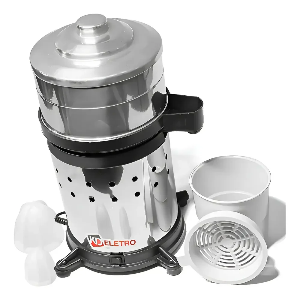 Espremedor Industrial Profissional Frutas Laranja Suco Inox Prateado 127/220v 50 Hz