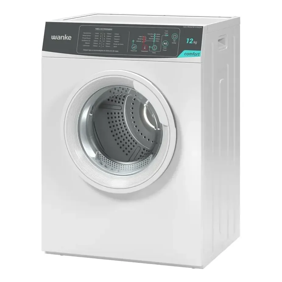 Secadora De Roupa De Piso Wanke 12kg Comfort Branca White 127v