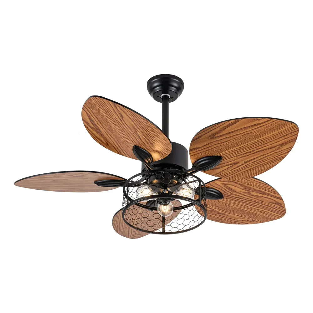 Luz De Ventilador De Teto De 42 Polegadas 100-240v, Controle