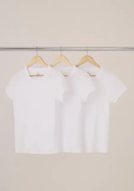 Kit Com 3 Camisetas Femininas Básicas Baby Look Hering