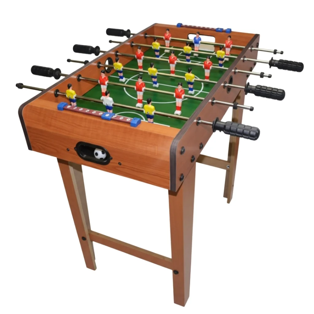 Futebol de Mesa Totó de Mesa Jogo Pebolim Madeira Jogo de Futebol Completo Brinquedo Infantil