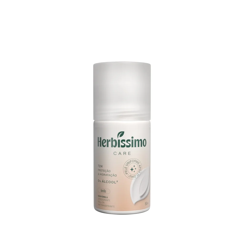 Desodorante Roll-On Antitranspirante Herbíssimo Care Vanilla 50ml