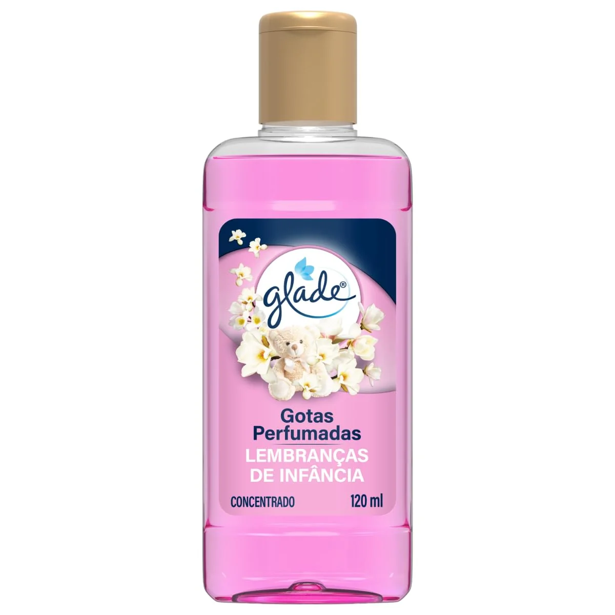 Glade Limpador Perfumado Concentrado Lembranças de Infância, Gotas Perfumadas com Óleos Essenciais, 120ml