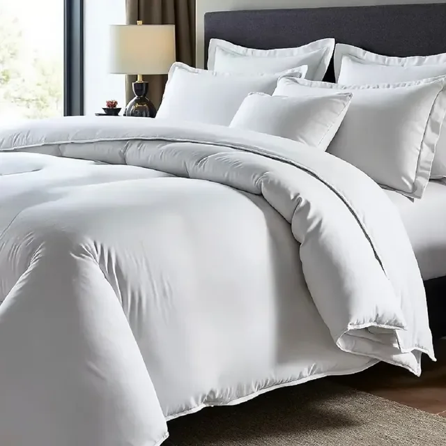 Edredom Queen Percal 400 Fios Super Casal Hotel Size Macio