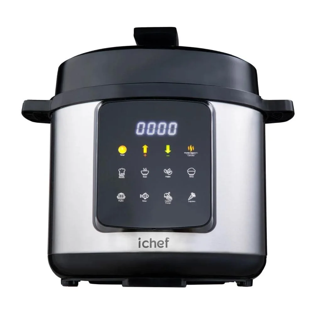 Panela de Pressão Elétrica ichef Master Cooker Polishop 6 Litros