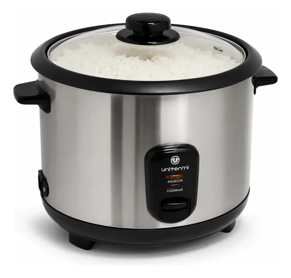 Panela De Arroz Eletrica 10 Xicaras Pratic 700w Inox 3,8l Prateado 127v 50 Hz/60hz