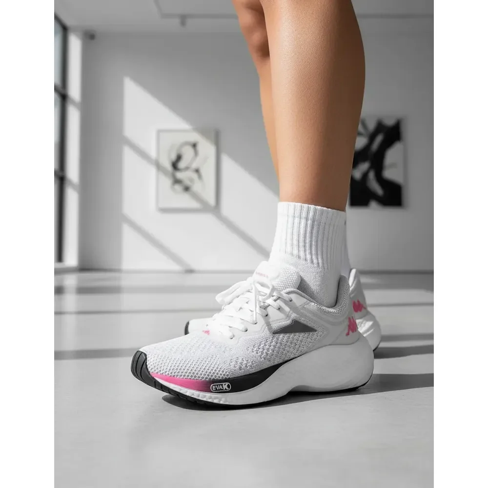 Tênis Kappa Pulse Evo Masculino Feminino Branco-pink 39