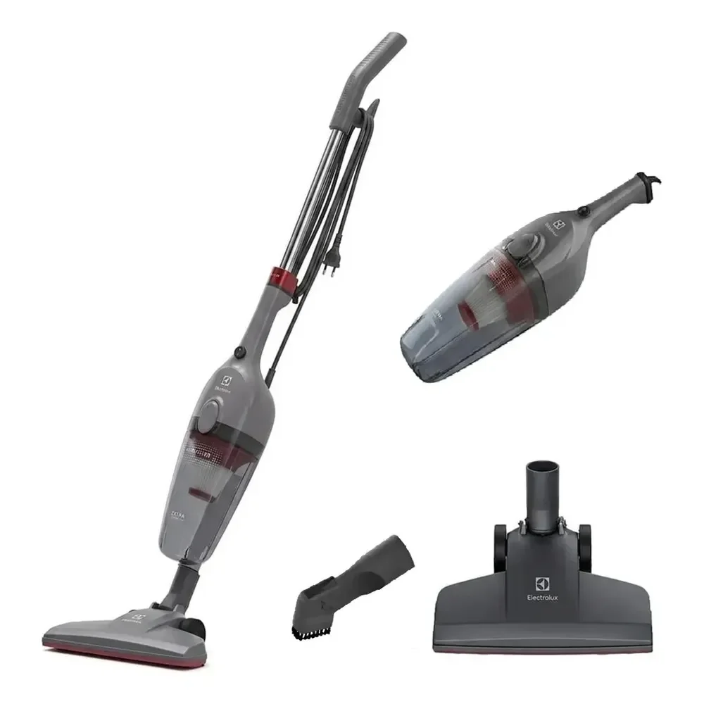 🛍️Aspirador de Pó Vertical Electrolux 1450W STK15 com Fio Portátil de Mão 2 em 1 e 1,6 Litros de capacidade com Filtro Hepa Cinza-escuro