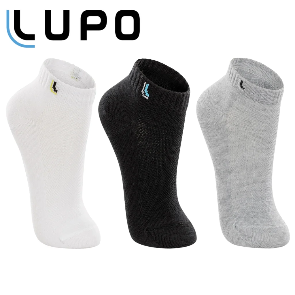 Kit 03 Meia Infantil Lupo Menina E Menino Kids Cano Curto Algodão Original Criança 02725-089 Poliamida