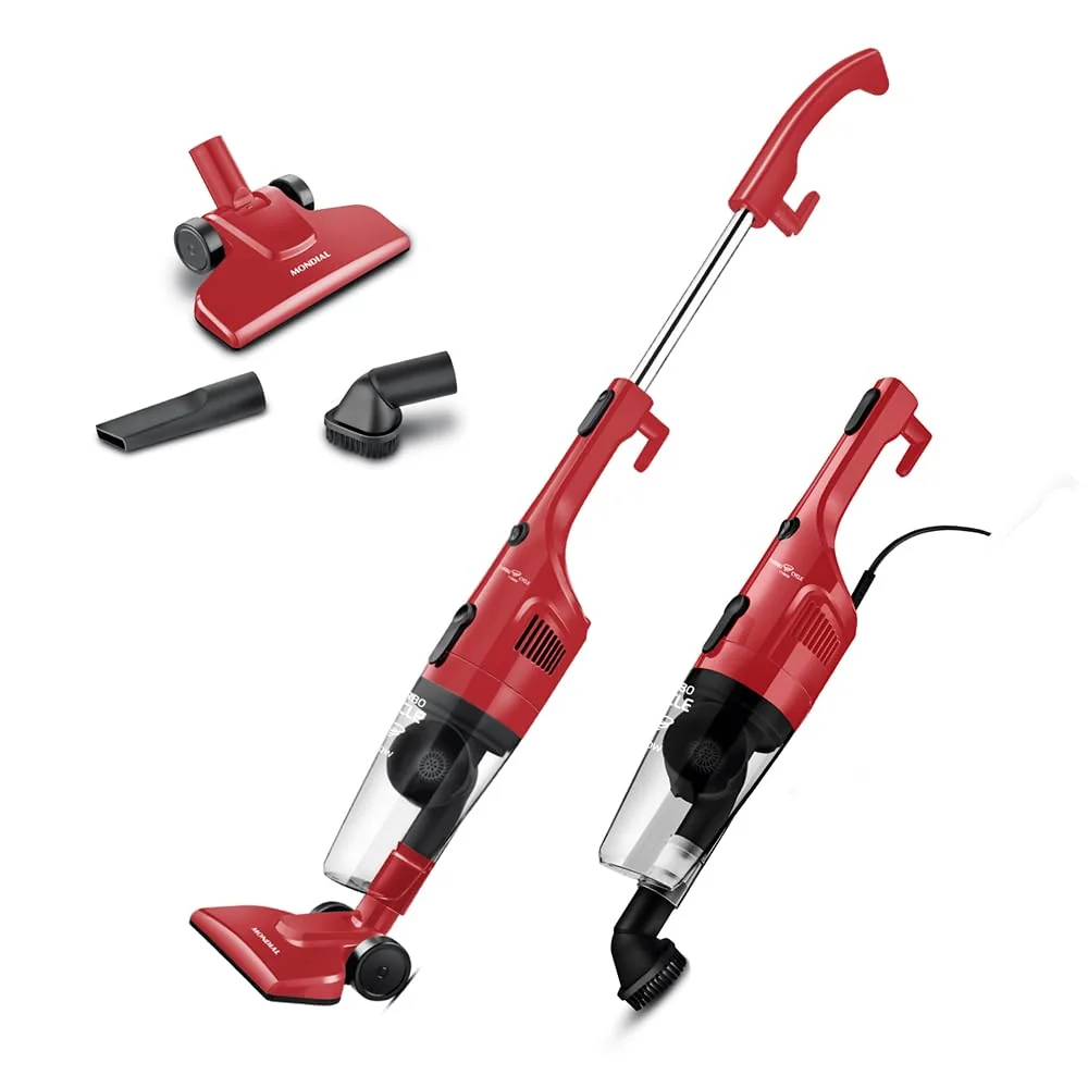 MONDIAL Aspirador de Pó Turbo Cycle, Vermelho/Preto, 1100W, 220V - AP-36