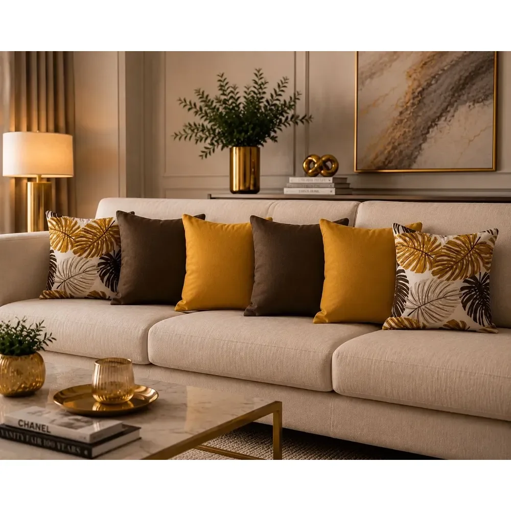 Kit 6 Almofadas Cheias Decorativas Para Quarto Sala Ou Sofá Mix_costela14